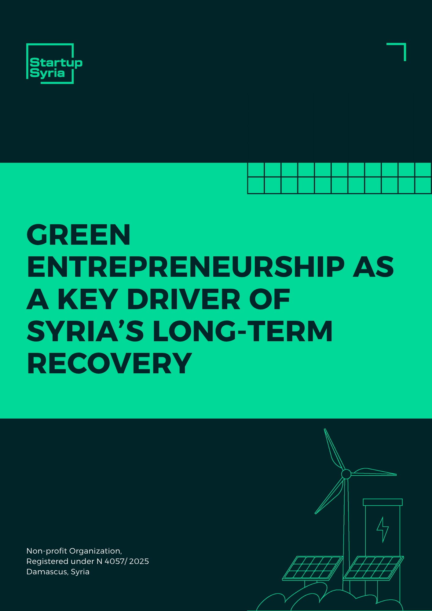 Green Entrepreneurship as a Key Driver of Syria's Long-Term Recovery