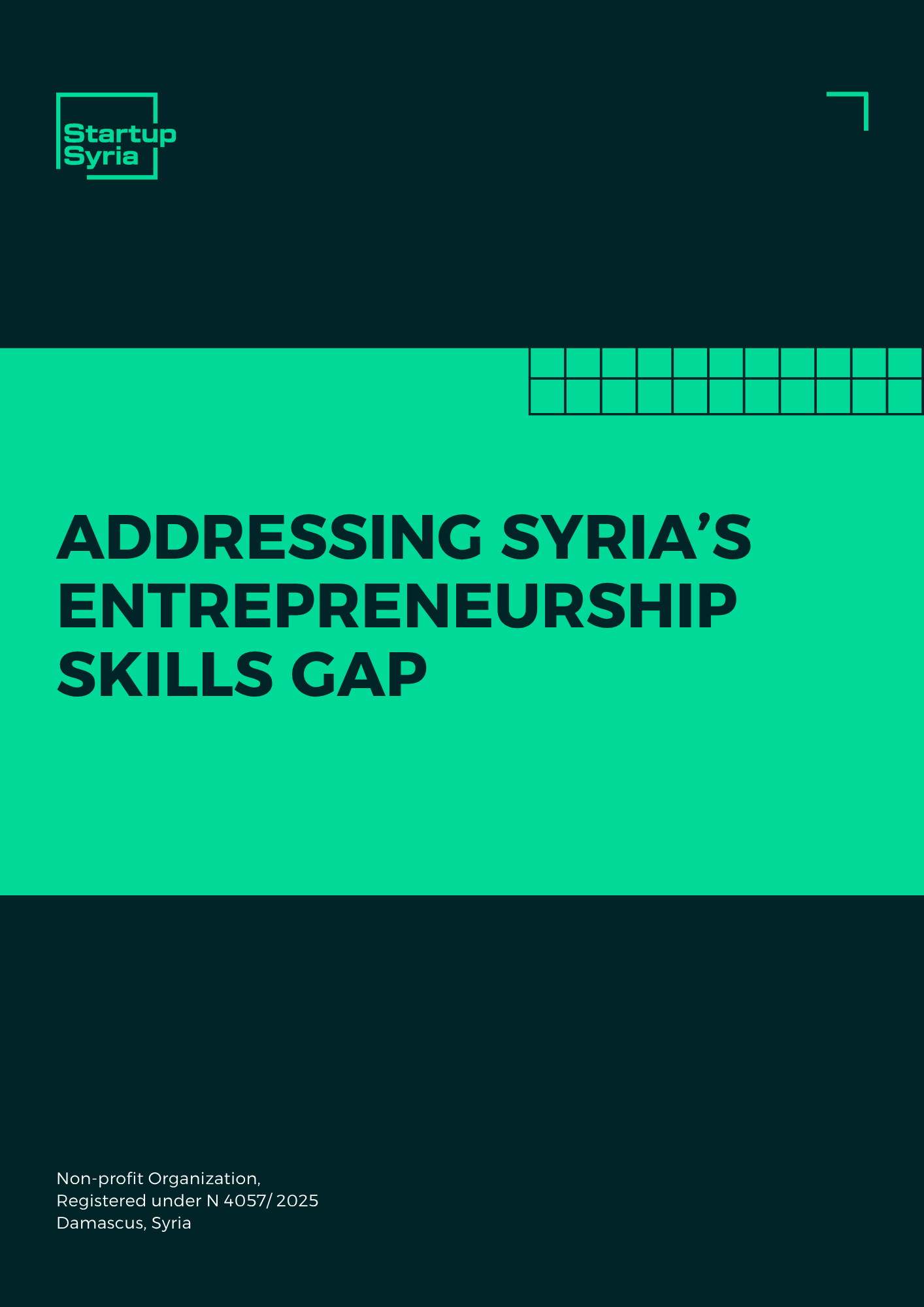 Addressing Syria's Entrepreneurship Skills Gap